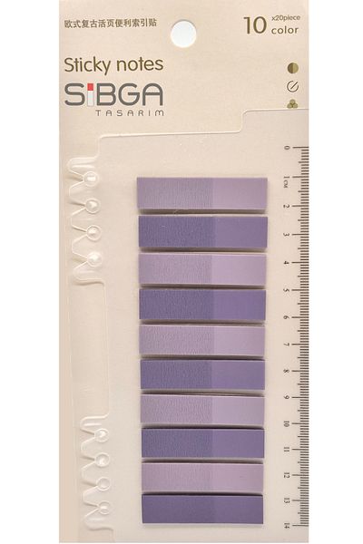 sibga tasarım Transparent Purple Postit Post-It Post It. Book Marker Bookmark Postit Sticker Note Paper 200 Sheets