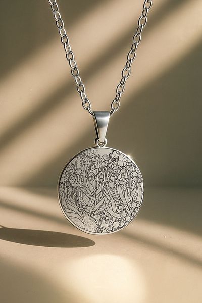 ArtinArt Irises - Vincent Van Gogh |   316L Steel Necklace