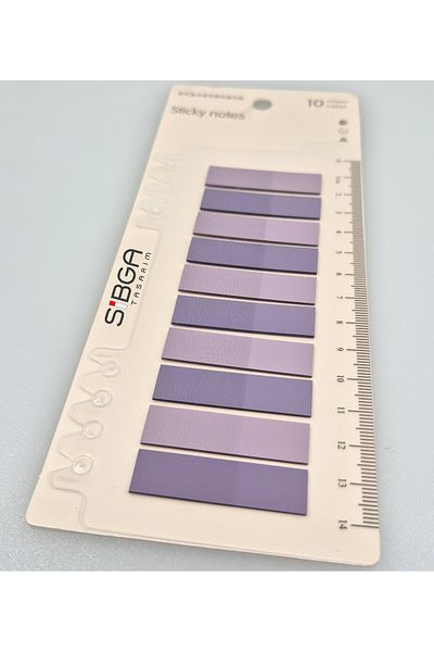 sibga tasarım Transparent Purple Postit Post-It Post It. Book Marker Bookmark Postit Sticker Note Paper 200 Sheets