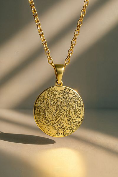 ArtinArt Irises - Vincent Van Gogh |   316L Steel Necklace