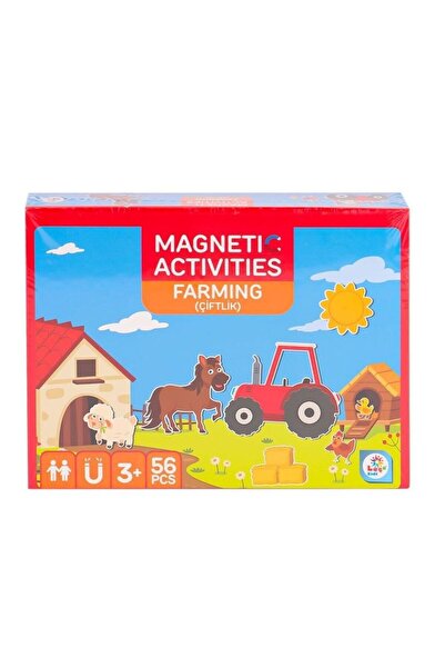NEWBRENDHOME ألعاب تعليمية تفاعلية LC7984 مزرعة الأنشطة المغناطيسية - لعبة لل...