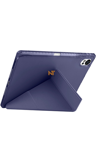Nezih Case Huawei MatePad 12 X 2025 Uyumlu Trifolding Kalem Bölmeli Arkası Yumuşak Silikon Kılıf