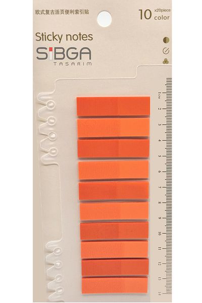 sibga tasarım Transparent Orange Postit Post-It Post It. Bookmark Bookmark Postit Sticker Note Paper 200 Sheets