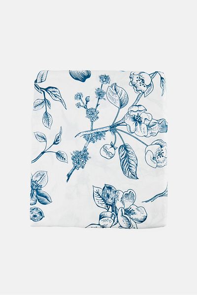 Catherine Malandrino 3 Pieces King Floral Pattern Flat Sheet With Pillow Case Set, Multicolor