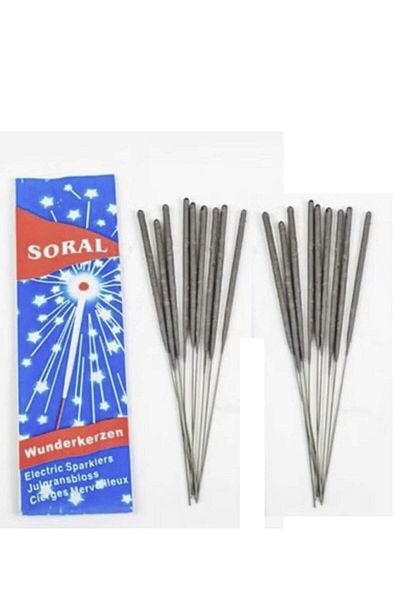 Soral Stars Sparkling Candles Set Of 20