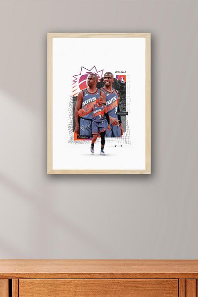Saturn Pictură înrămată de Chris Paul - Pictură poster NBA de baschet