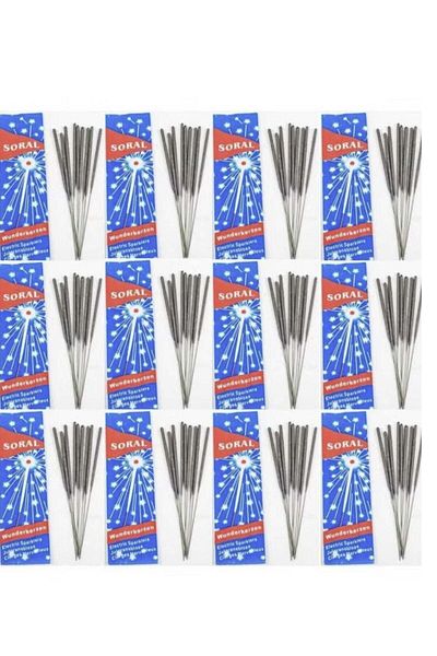 Soral Stars Sparkling Candles Set Of 120