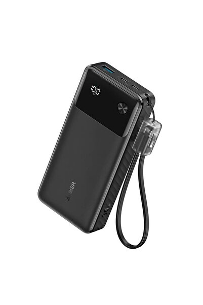 Anker باور بانك 20000 مللي أمبير/ساعة، 30 واط، أسود، A1384H11 شاحن محمول عالي...
