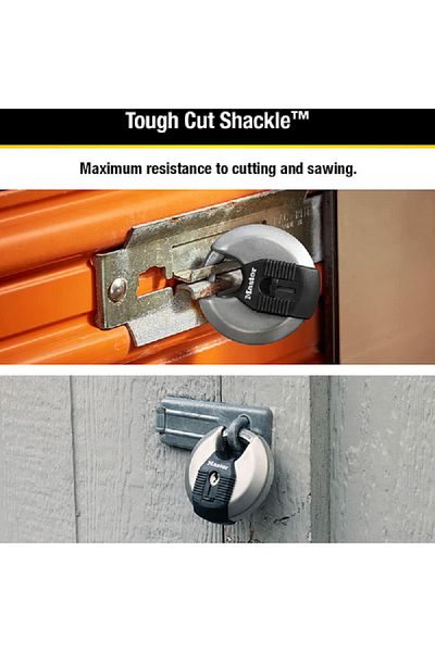 Master Lock Magnum Discus Padlock Silver and Black