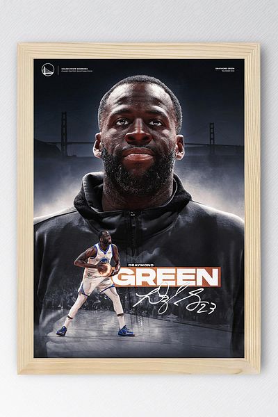 Saturn Pictură înrămată Draymond Green - Pictură poster NBA de baschet