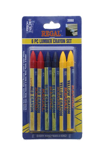 Regal 6-Piece Lumber Crayon Set