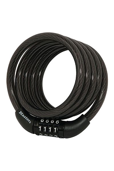 Master Lock Bicycle Combination Lock Black 4 x 5/6ft