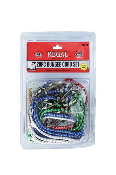 Regal Tools مجموعة حبال بانجي شديدة التحمل مكونة من 15 قطعة