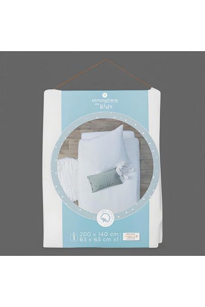 Atmosphera Lili Cotton Gauze Bed Linen Set White 140 x 200cm