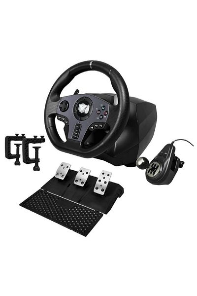 ASA A990 Gaming Racing Wheel – 270°/900° Steering Wheel, Pedals, and Paddle Shifters