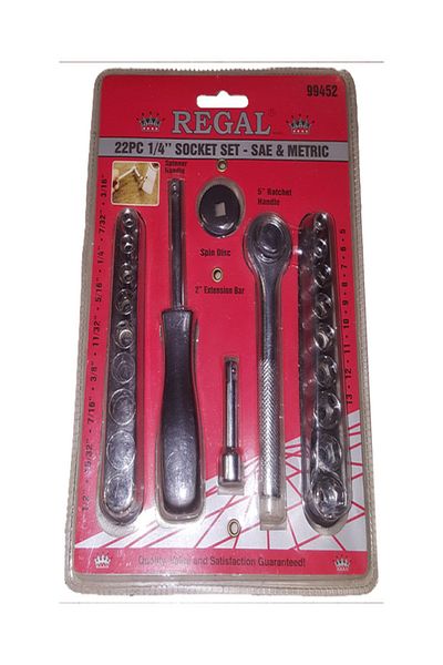 Regal Tools 22-Piece SAE/Metric Socket Set