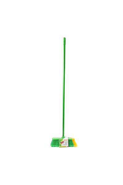 Scotch Brite Indoor Broom with Stick Green