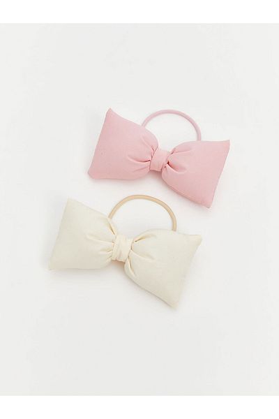 LC Waikiki Pink Bow Look Baby Girl Buckle Set of 2