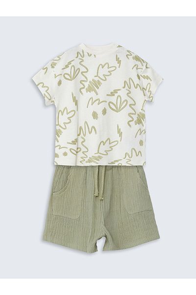 LC Waikiki Crew Neck Printed Baby Boy T-Shirt