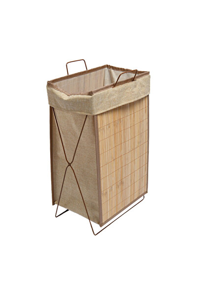 HONEYBEE سلة غسيل قابلة للطي ومستدامة وصديقة للبيئة مصنوعة من الخيزران الطبيعي