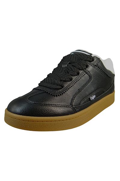 Buffalo Damen Low Sneaker Liberty One 1636454 Schwarz Black/White Kunstleder