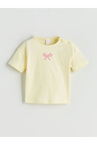 LC Waikiki Bow Baby Girl T-Shirt and Shorts Skirt