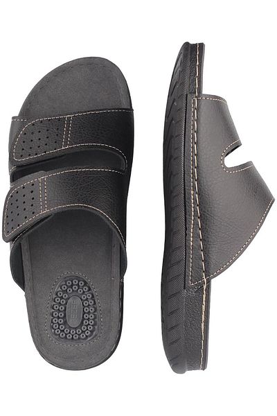 GEZER Summer Two Buckle Adjustable Massage Sole Men's Slippers