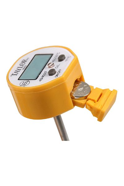 Taylor Anti Microbial Instant Thermometer Pocket Yellow and Silver
