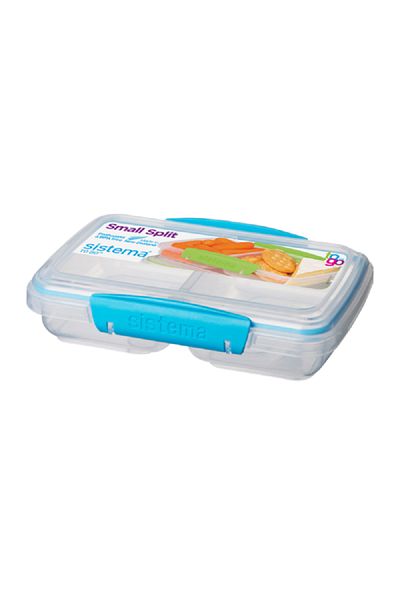 Sistema Dishwasher Safe To Go Small Split Stackable Lunch Box Assorted