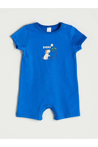 LC Waikiki Printed Cotton Baby Boy Jumpsuit
