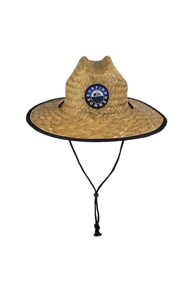 BREZIUM Men's Summer Hat with Adjustable Cord, Brown/Black, BREZIUM