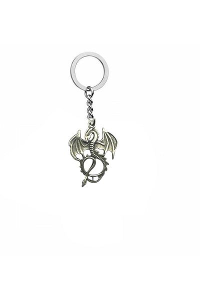 Herşey Nota Unisex Keychain with Dragon Figure – Symbol of Power, Protection and Fantastic Style
