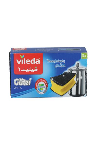 Vileda 3-Piece Glitzi Crystal Sponge