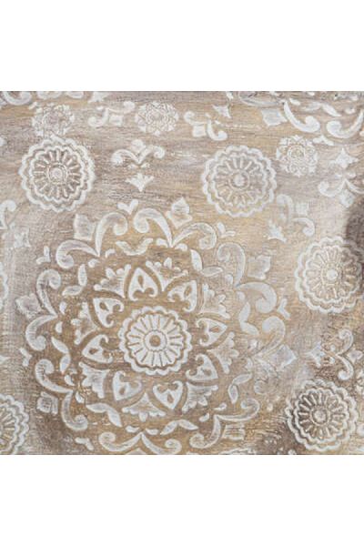 Atmosphera Enzo Decorative Polyresin Elephant Statue Beige and White