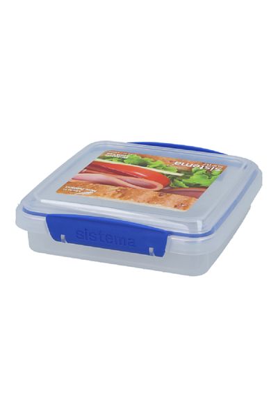 Sistema Klip It Sandwich Box Clear and Blue
