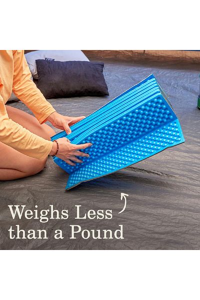 Coleman River Rest Comfortable Rectangular Foam Camping Pad Blue