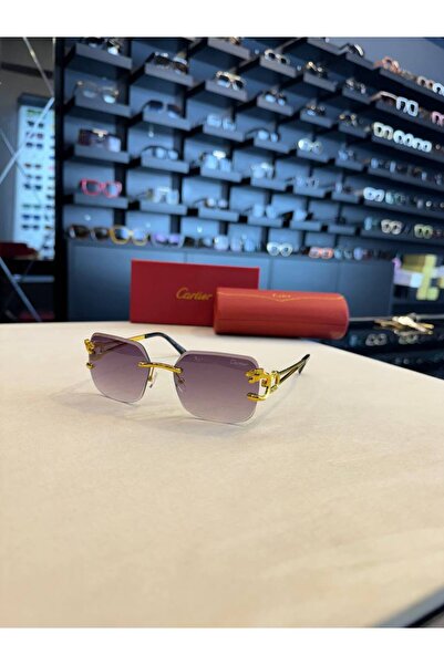 Bubbleatelier نظارات شمسية زجاجية ليلكية