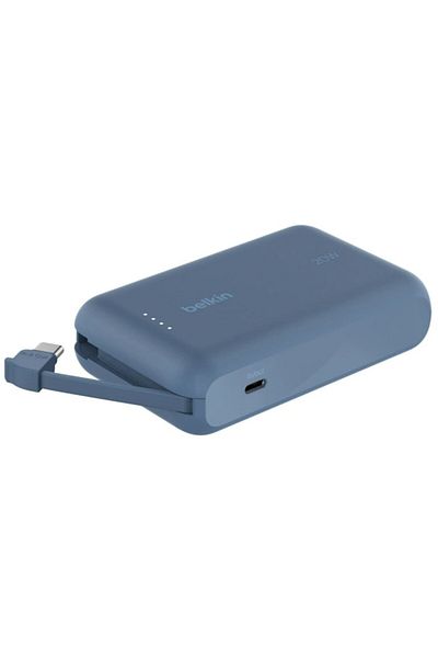 Belkin BoostCharge Powerbank, 10,000 mAh, Blue, PB-B021 Dual-Port Fast Charging Portable Charger