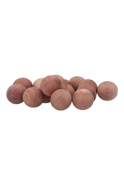 HONEYBEE 15-Piece Cedar Balls Brown