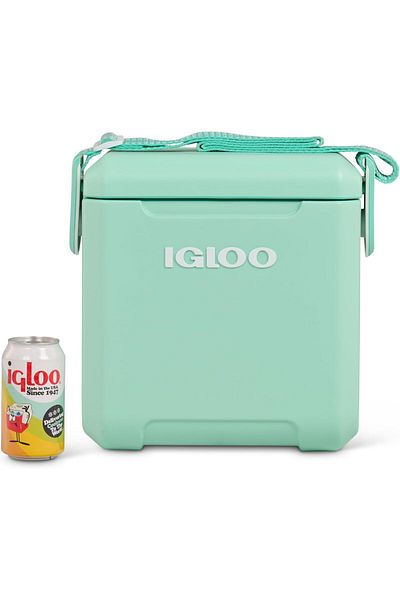 IGLOO Tag-A-Long Too Foam-Insulated Cooler Seafoam 11quart