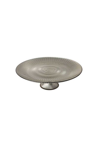 Generic Luxury glass serving dish, 100% Turkish made, gold color, diameter: 32 cm - to decorate your tables with a touch of elegance