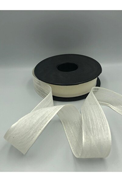 DUCK HOBY 5 mt Keten Kurdele Nopeli 25 mm Bohça, Süsleme, Çeyiz, Gelin, Nişan, Söz, Paketleme, Fiyonk