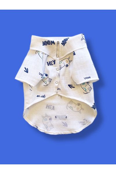 Luli Pet Woof Muslin Dog Shirt