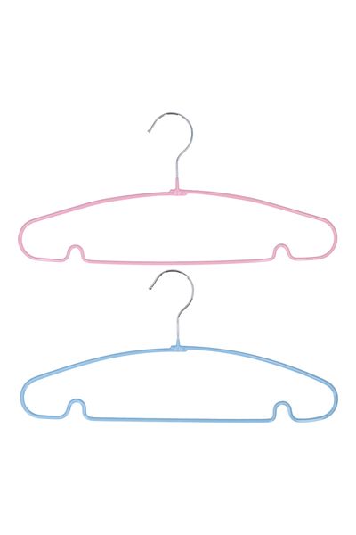 HONEYBEE 10-Piece Metal Cloth Hanger Multicolor