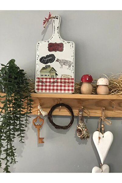 FK Home Decor Ahşap Pano İnek Desenli Mutfak Terek Dekoru
