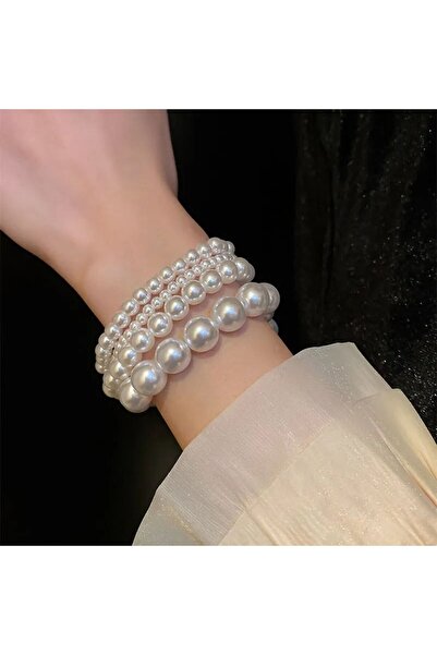 Genel Markalar Şıklığı Yansıtan 4'lü İnci Bileklik Seti