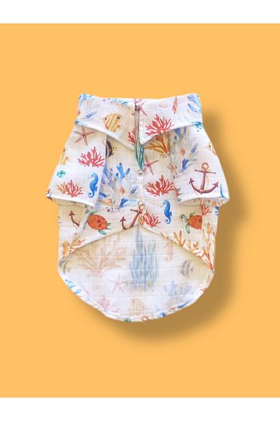 Luli Pet Ocean Muslin Dog Shirt