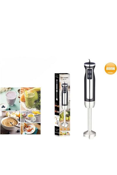 Generic Hand Blender With Powerful Copper Motor – Multi-speed Hand Mixer For Smoothies & Soups 800w