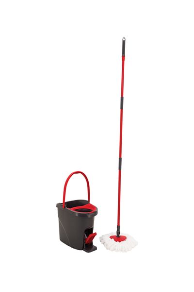 Vileda VF47 Triangular Shape Durable Wringer Mop and Foot Pedal Bucket Set