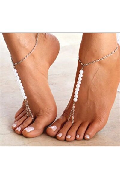 Shiklik MODA رمز الأناقة: خلخال من قطعتين مع اللؤلؤ